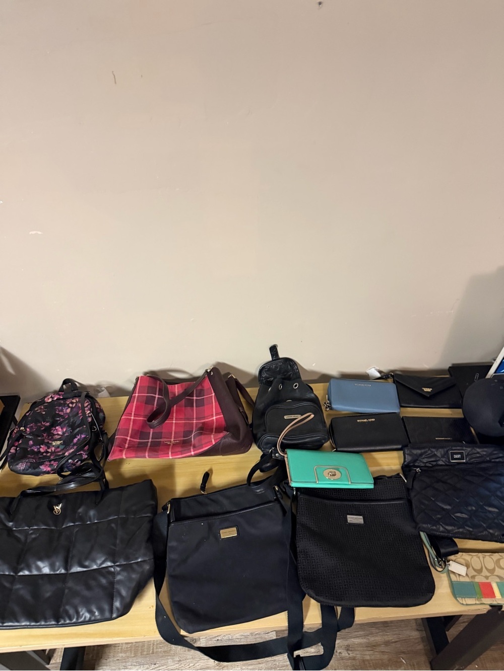 Huge Designer Handbag & Wallet Lot (11 Pcs) - Kate Spade, MK, Victoria’s Secret